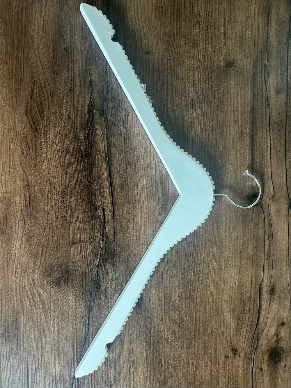 White Hanger with Pearls